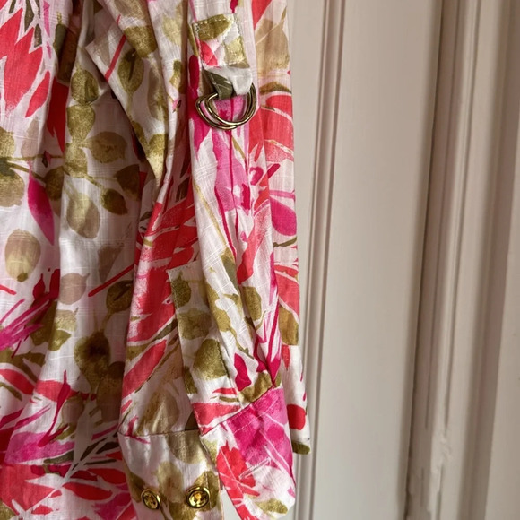🌹Pretty Karen Scott 3/4 sleeve Button down top  Size L 🌹 - Picture 5 of 9